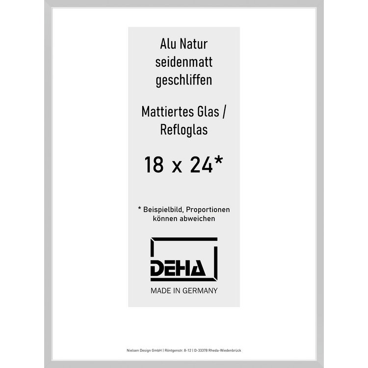 Alu-Rahmen Deha Profil II 18 x 24 Alu Natur Reflo 0002RG-006-NAMA