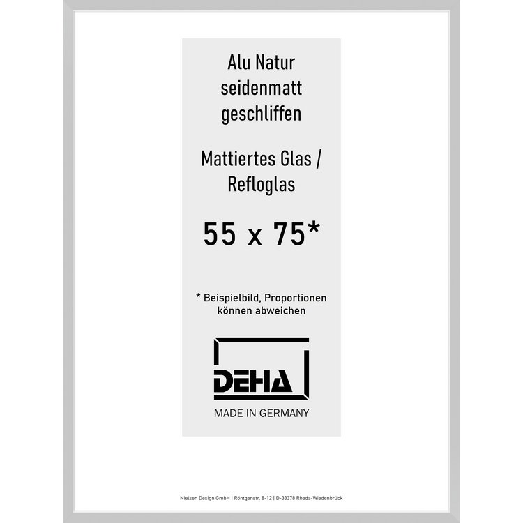 Alu-Rahmen Deha Profil II 55 x 75 Alu Natur Reflo 0002RG-022-NAMA