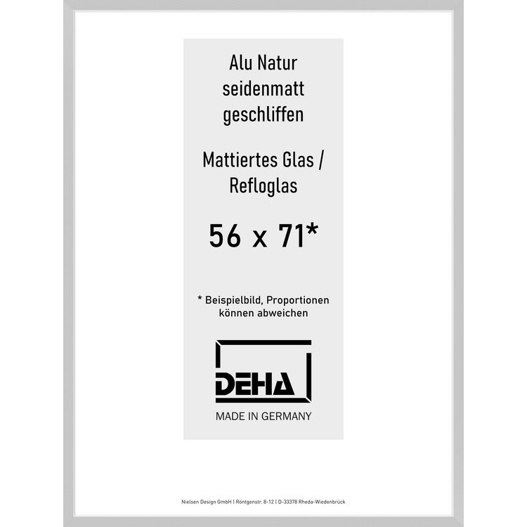 Alu-Rahmen Deha Profil II 56 x 71 Alu Natur Reflo 0002RG-023-NAMA