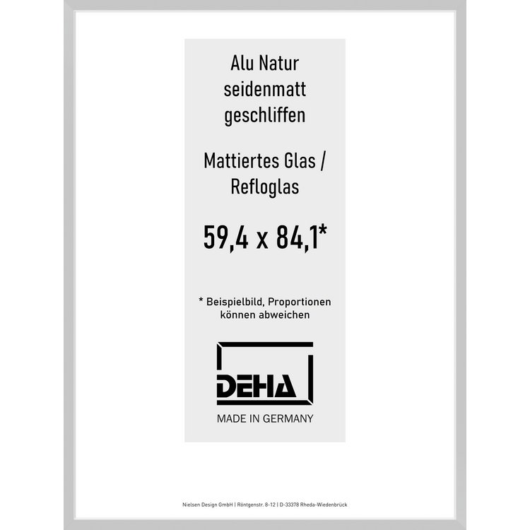 Alu-Rahmen Deha Profil II 59,4 x 84,1 Alu Natur Reflo 0002RG-004-NAMA