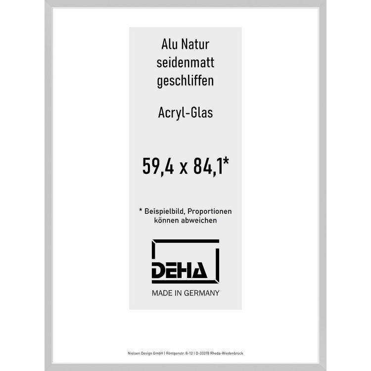 Alu-Rahmen Deha Profil II 59,4 x 84,1 Alu Natur Acryl 0002AG-004-NAMA