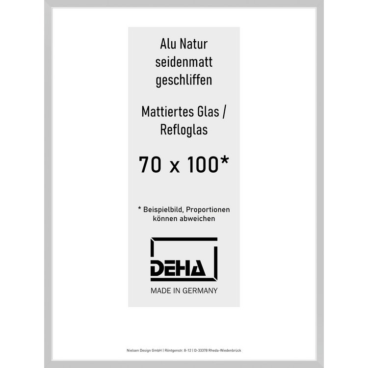 Alu-Rahmen Deha Profil II 70 x 100 Alu Natur Reflo 0002RG-033-NAMA
