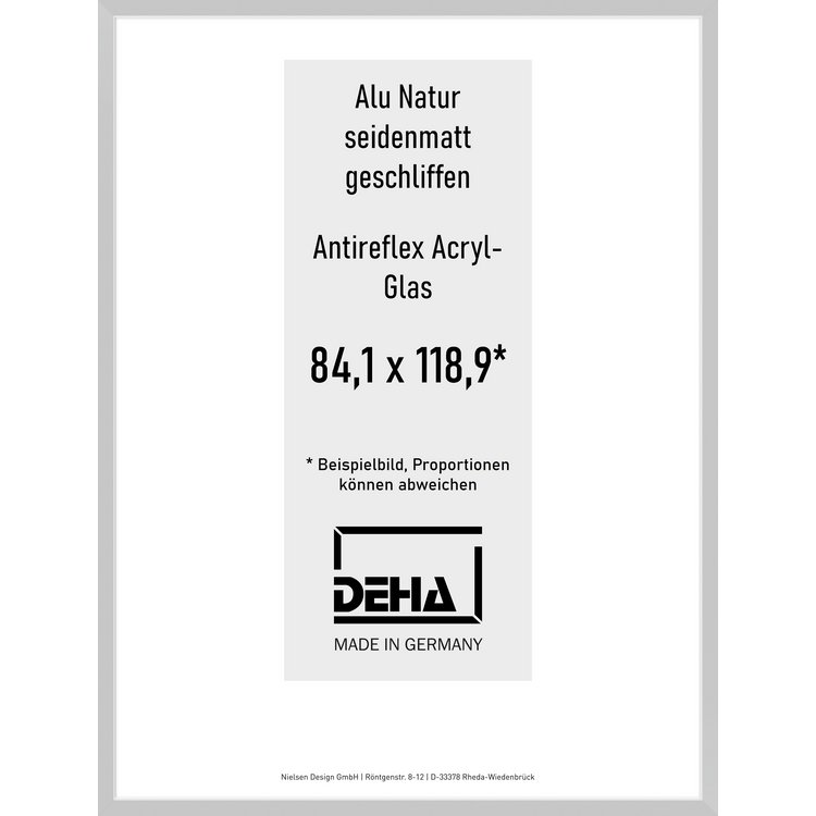 Alu-Rahmen Deha Profil II 84,1 x 118,9 Alu Natur AR-Acryl 0002EA-005-NAMA