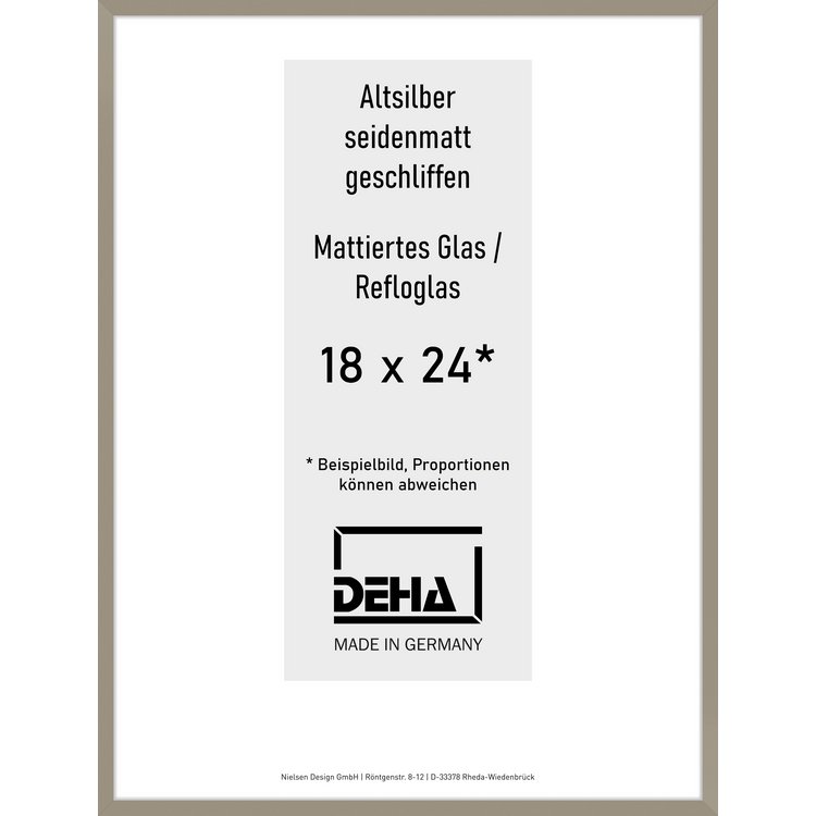 Alu-Rahmen Deha Profil II 18 x 24 Altsilber Reflo 0002RG-006-ALTS