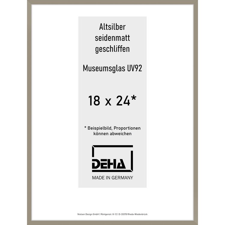 Alu-Rahmen Deha Profil II 18 x 24 Altsilber M.UV92 0002MG-006-ALTS