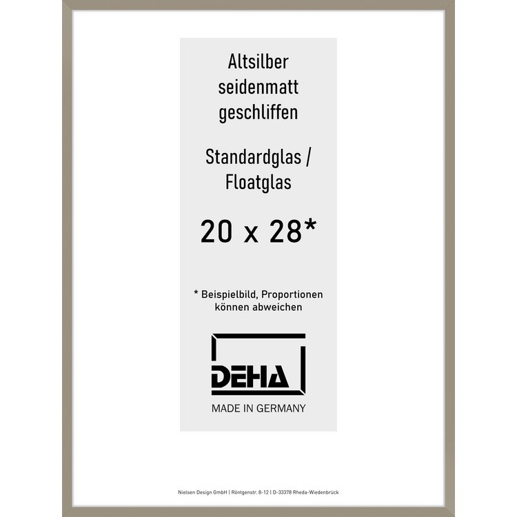 Alu-Rahmen Deha Profil II 20 x 28 Altsilber Float 0002NG-007-ALTS