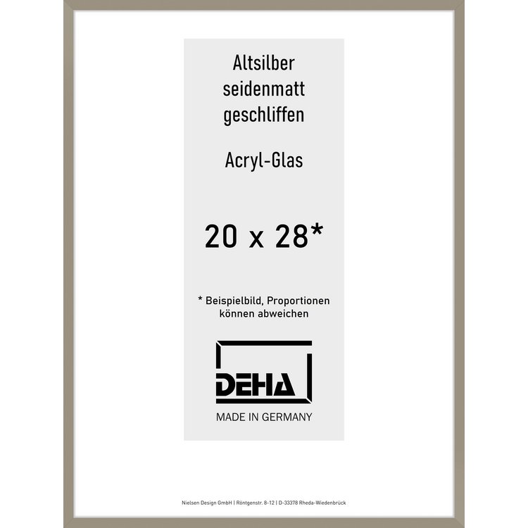 Alu-Rahmen Deha Profil II 20 x 28 Altsilber Acryl 0002AG-007-ALTS