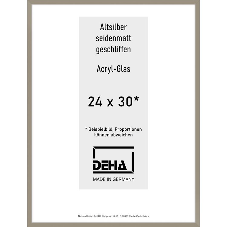 Alu-Rahmen Deha Profil II 24 x 30 Altsilber Acryl 0002AG-008-ALTS