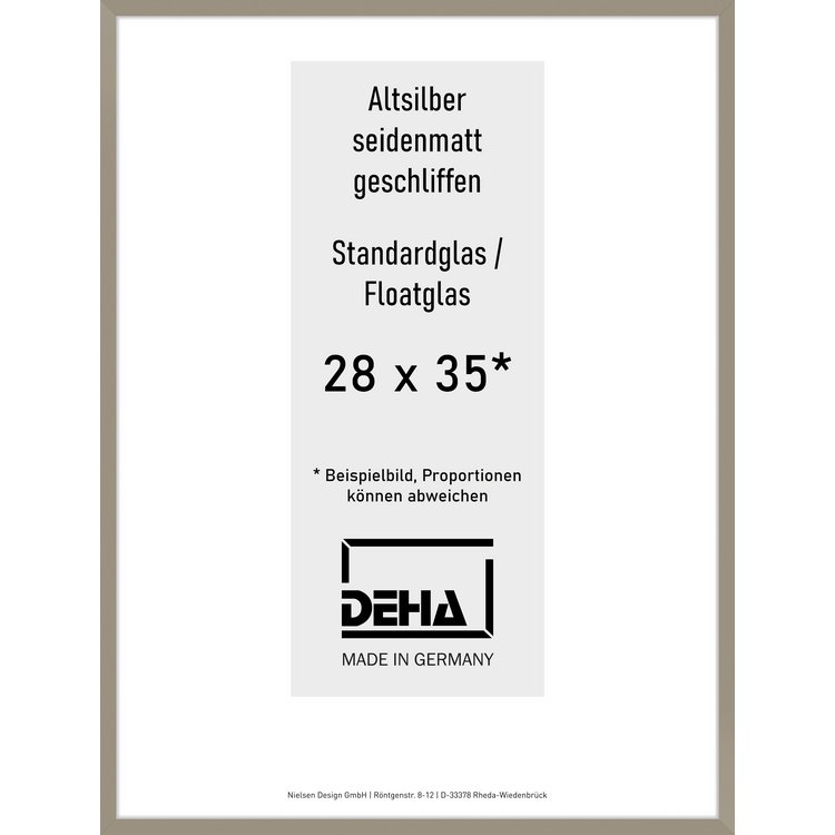 Alu-Rahmen Deha Profil II 28 x 35 Altsilber Float 0002NG-009-ALTS