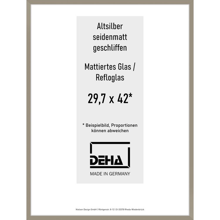 Alu-Rahmen Deha Profil II 29,7 x 42 Altsilber Reflo 0002RG-002-ALTS