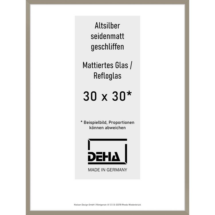 Alu-Rahmen Deha Profil II 30 x 30 Altsilber Reflo 0002RG-010-ALTS