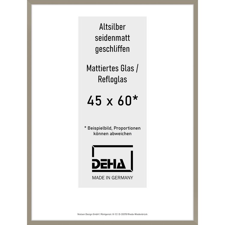 Alu-Rahmen Deha Profil II 45 x 60 Altsilber Reflo 0002RG-016-ALTS