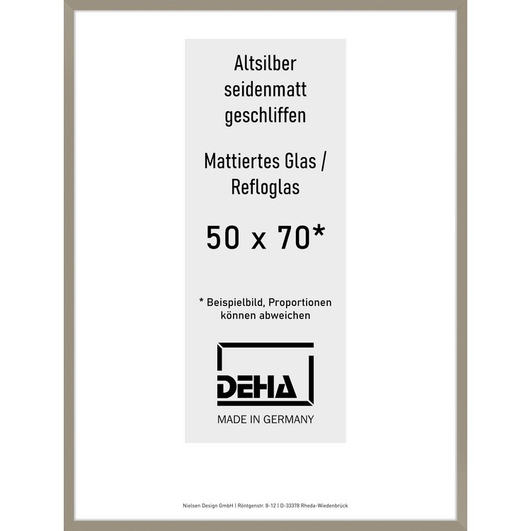 Alu-Rahmen Deha Profil II 50 x 70 Altsilber Reflo 0002RG-020-ALTS