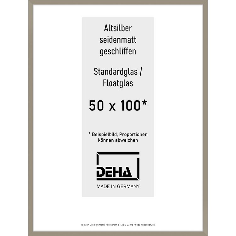 Alu-Rahmen Deha Profil II 50 x 100 Altsilber Float 0002NG-044-ALTS