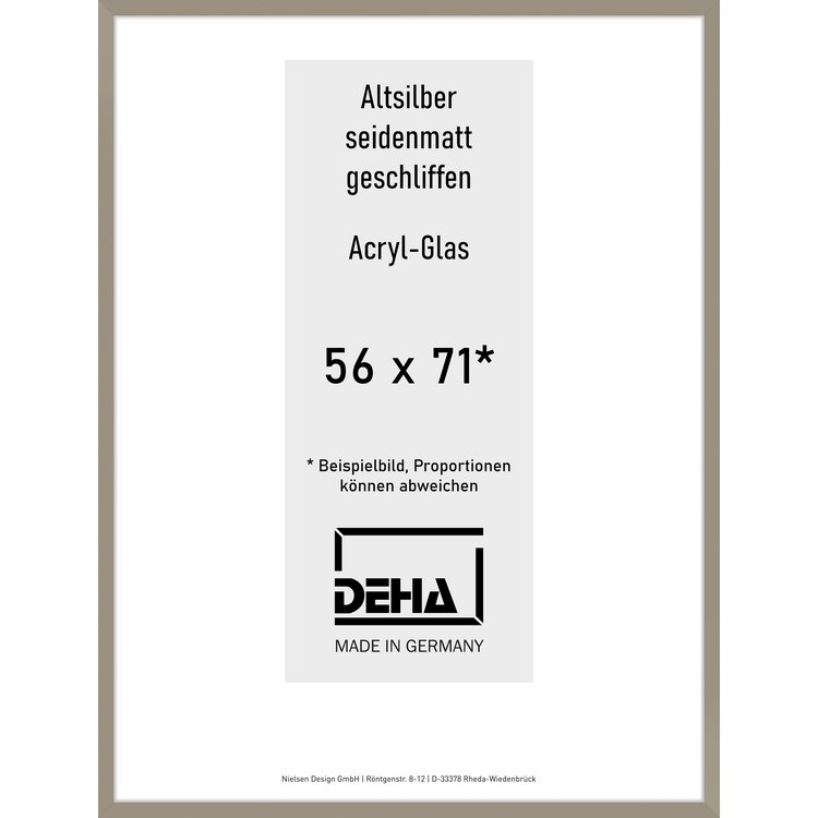 Alu-Rahmen Deha Profil II 56 x 71 Altsilber Acryl 0002AG-023-ALTS