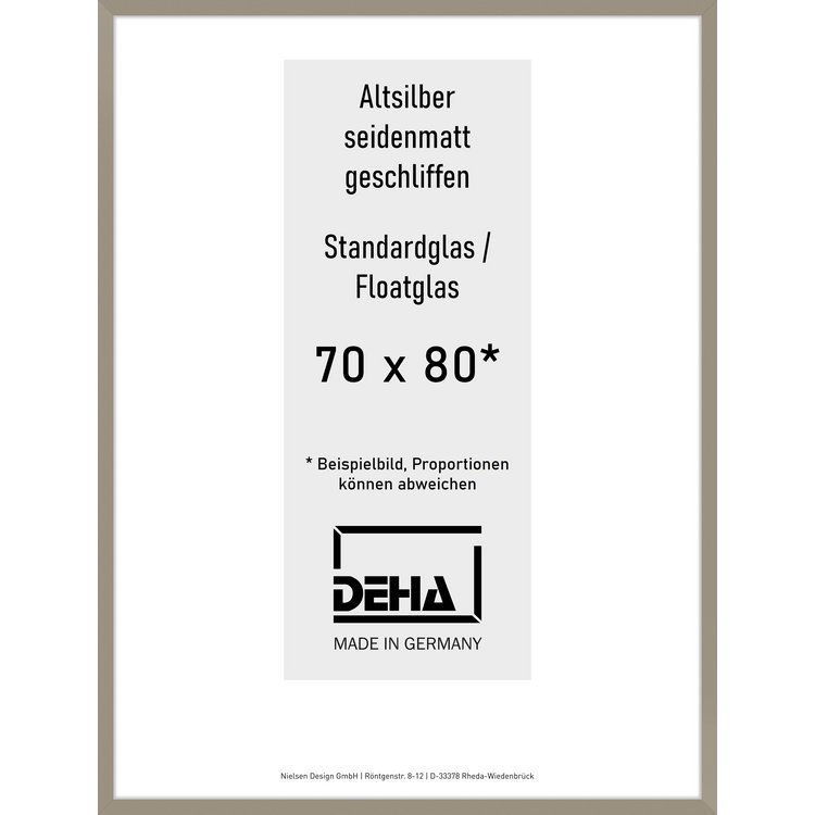Alu-Rahmen Deha Profil II 70 x 80 Altsilber Float 0002NG-031-ALTS