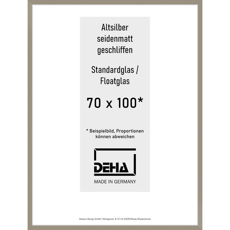 Alu-Rahmen Deha Profil II 70 x 100 Altsilber Float 0002NG-033-ALTS