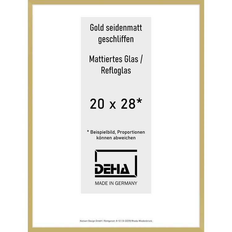 Alu-Rahmen Deha Profil II 20 x 28 Gold Reflo 0002RG-007-GOMA