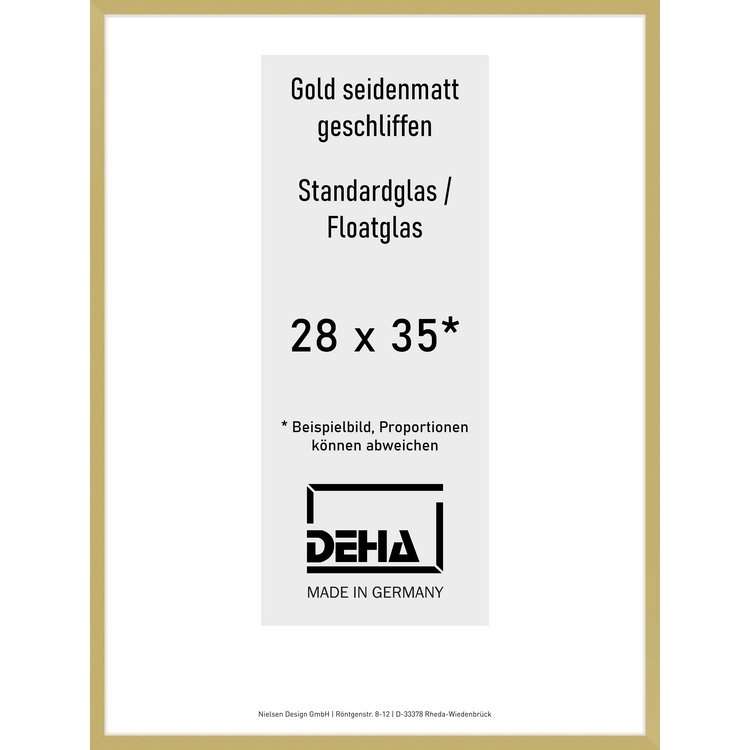Alu-Rahmen Deha Profil II 28 x 35 Gold Float 0002NG-009-GOMA