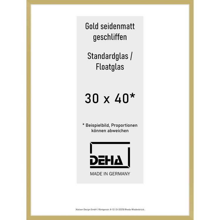 Alu-Rahmen Deha Profil II 30 x 40 Gold Float 0002NG-011-GOMA