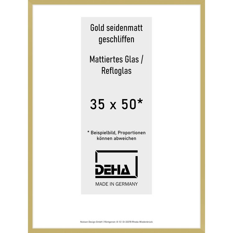 Alu-Rahmen Deha Profil II 35 x 50 Gold 0002RG