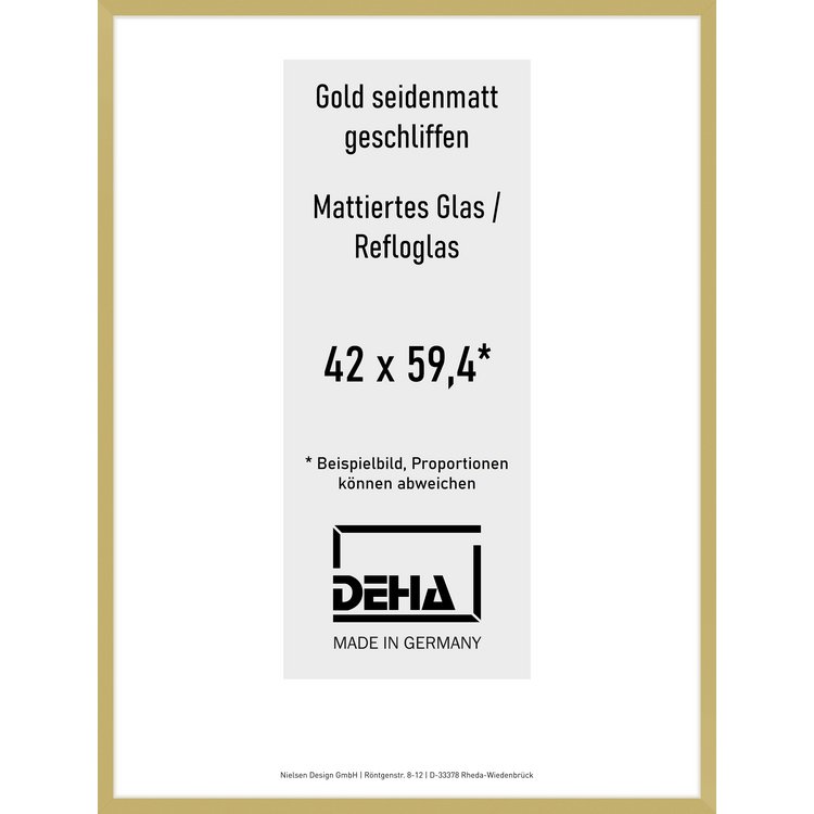 Alu-Rahmen Deha Profil II 42 x 59,4 Gold 0002RG