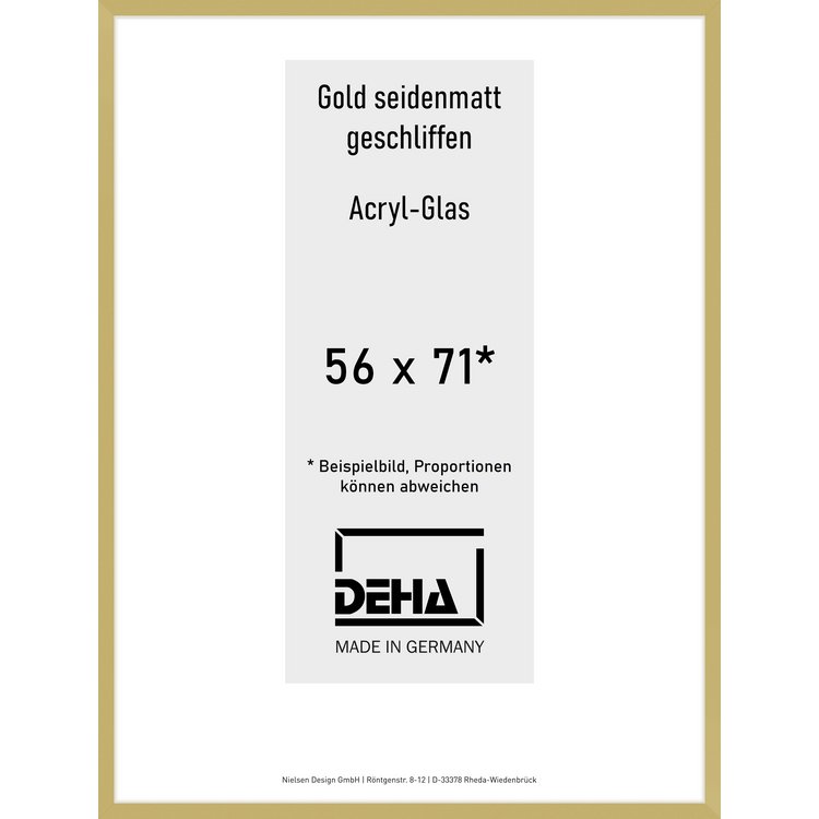 Alu-Rahmen Deha Profil II 56 x 71 Gold Acryl 0002AG-023-GOMA