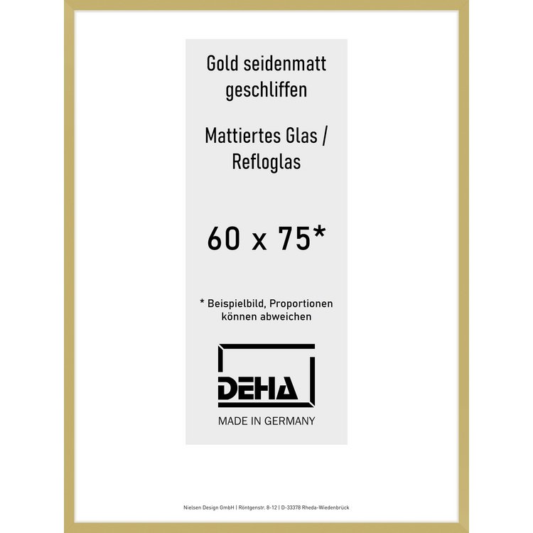 Alu-Rahmen Deha Profil II 60 x 75 Gold Reflo 0002RG-026-GOMA