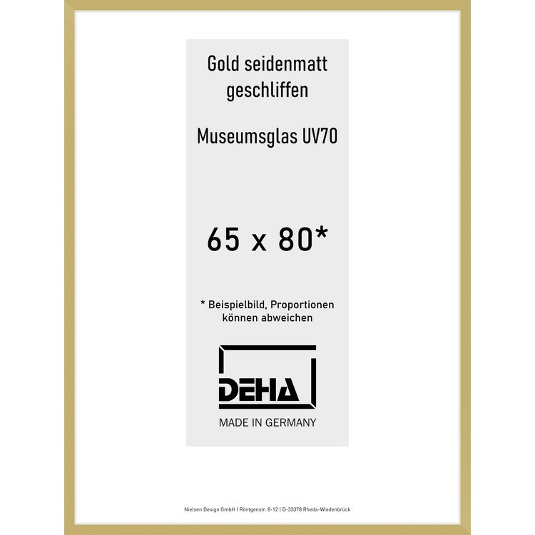 Alu-Rahmen Deha Profil II 65 x 80 Gold M.UV70 0002M6-028-GOMA