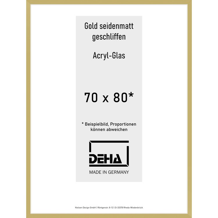 Alu-Rahmen Deha Profil II 70 x 80 Gold Acryl 0002AG-031-GOMA