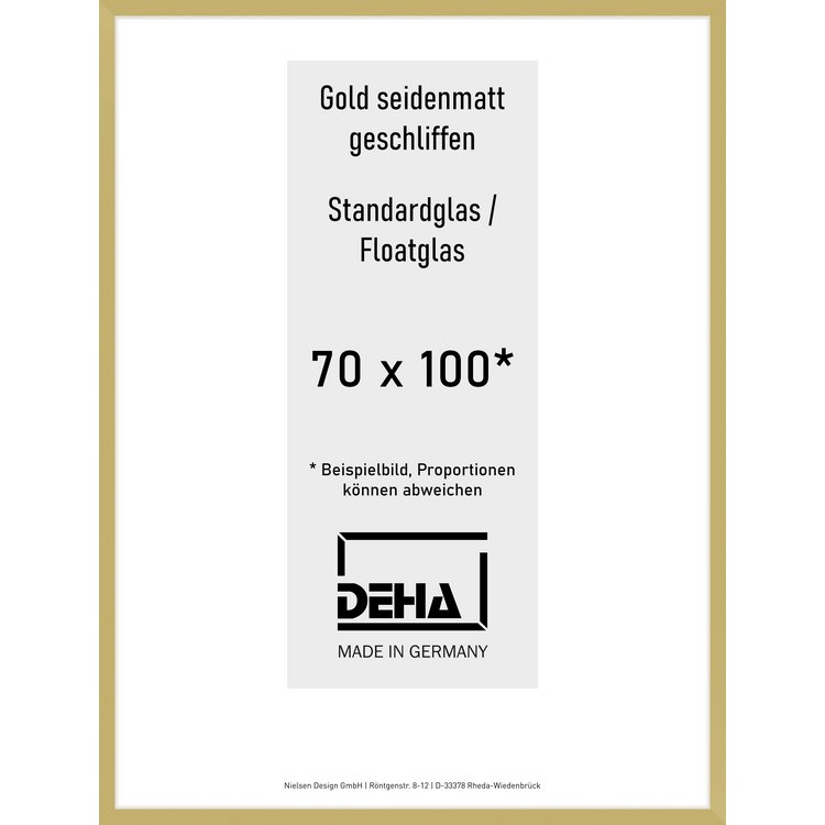 Alu-Rahmen Deha Profil II 70 x 100 Gold Float 0002NG-033-GOMA