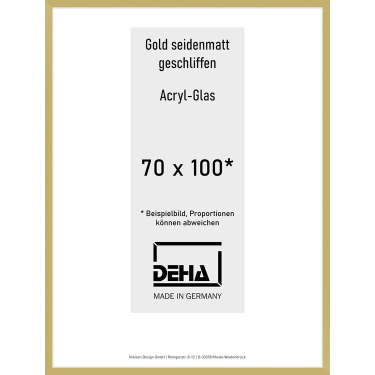 Alu-Rahmen Deha Profil II 70 x 100 Gold Acryl 0002AG-033-GOMA