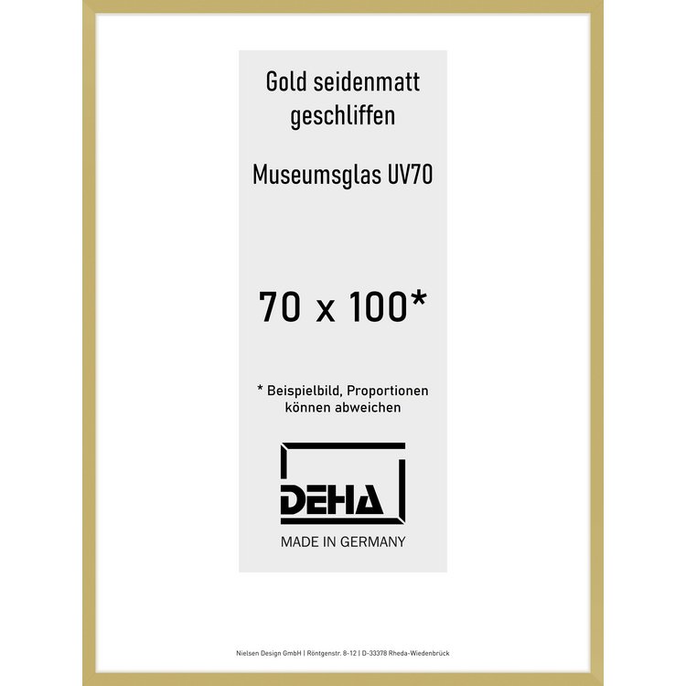 Alu-Rahmen Deha Profil II 70 x 100 Gold M.UV70 0002M6-033-GOMA