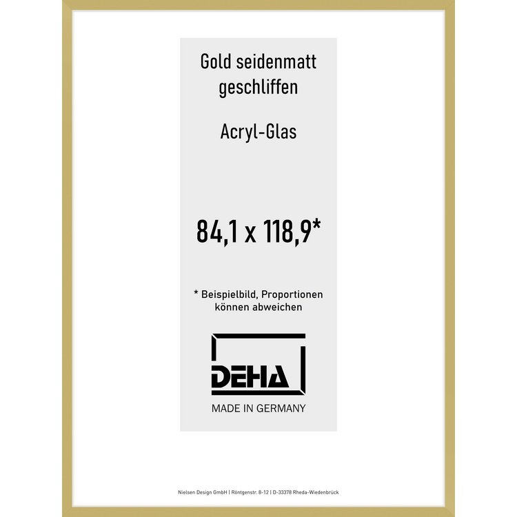 Alu-Rahmen Deha Profil II 84,1 x 118,9 Gold 0002AG