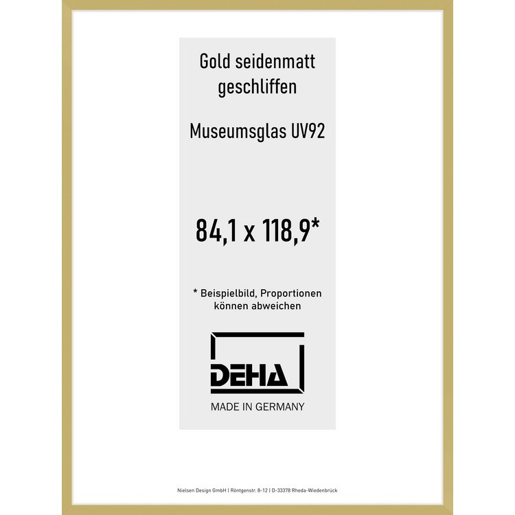 Alu-Rahmen Deha Profil II 84,1 x 118,9 Gold M.UV92 0002MG-005-GOMA