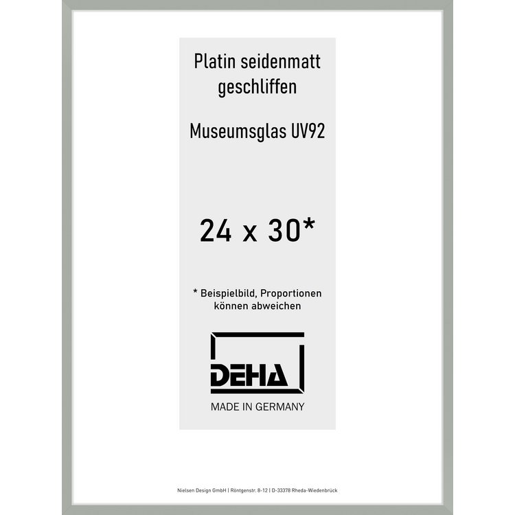 Alu-Rahmen Deha Profil II 24 x 30 Platin M.UV92 0002MG-008-PLAT