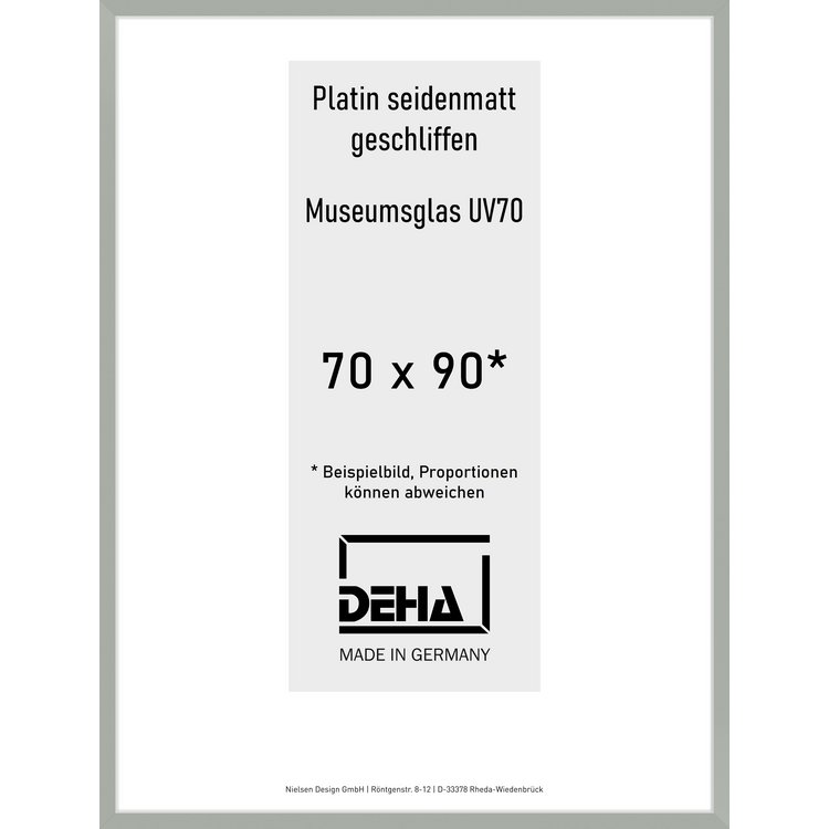 Alu-Rahmen Deha Profil II 70 x 90 Platin M.UV70 0002M6-032-PLAT