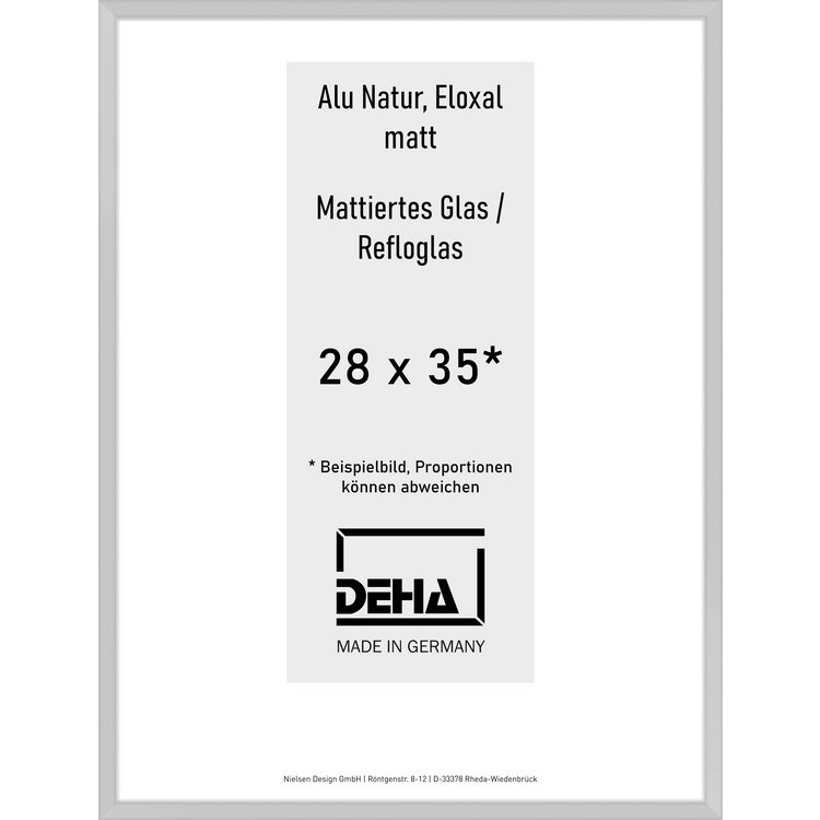 Alu-Rahmen Deha Profil V 28 x 35 Alu Natur Reflo 0005RG-009-NAMA