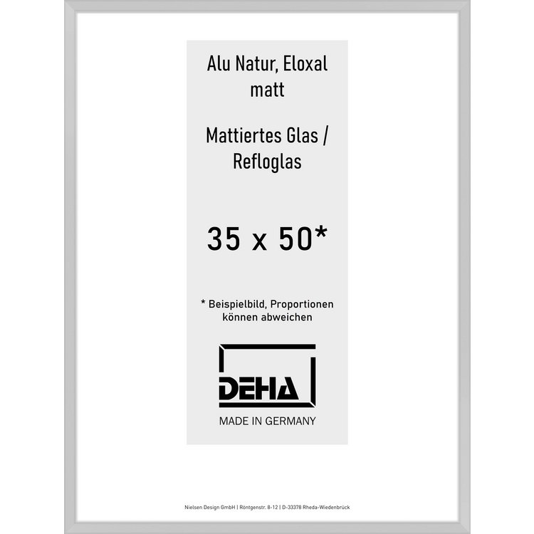 Alu-Rahmen Deha Profil V 35 x 50 Alu Natur Reflo 0005RG-012-NAMA