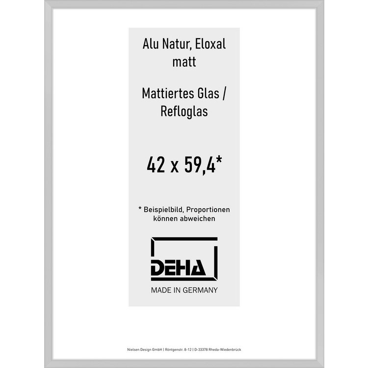 Alu-Rahmen Deha Profil V 42 x 59,4 Alu Natur Reflo 0005RG-003-NAMA