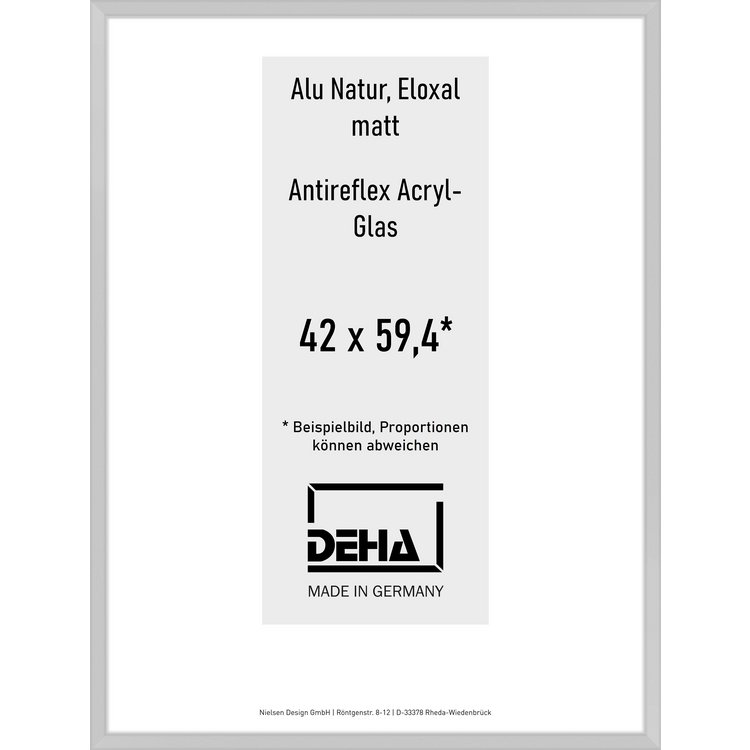 Alu-Rahmen Deha Profil V 42 x 59,4 Alu Natur AR-Acryl 0005EA-003-NAMA