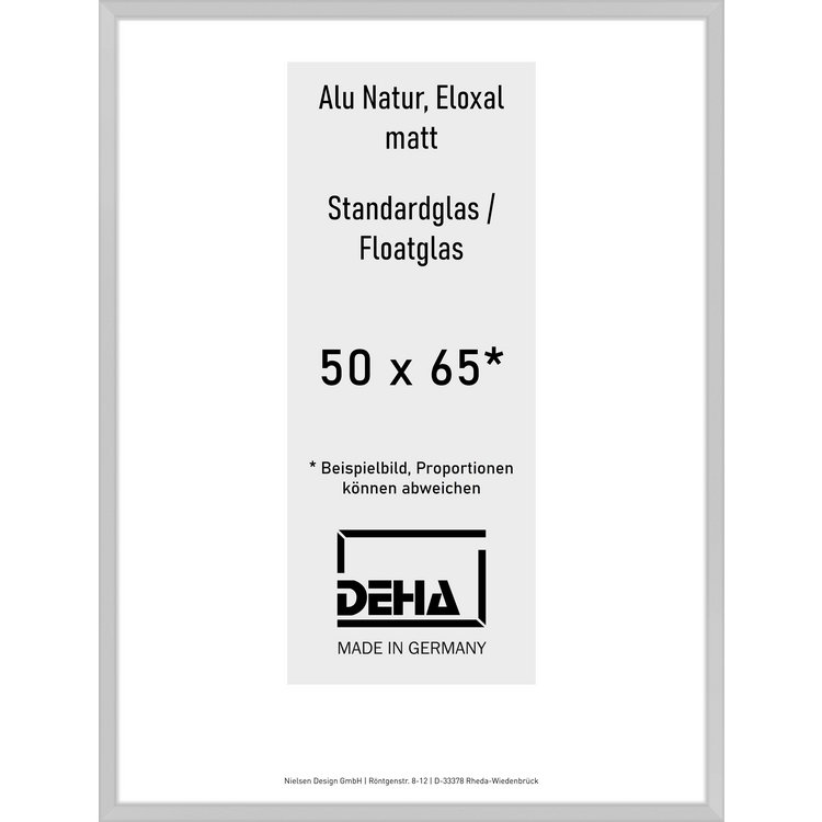 Alu-Rahmen Deha Profil V 50 x 65 Alu Natur Float 0005NG-019-NAMA