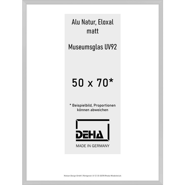 Alu-Rahmen Deha Profil V 50 x 70 Alu Natur M.UV92 0005MG-020-NAMA