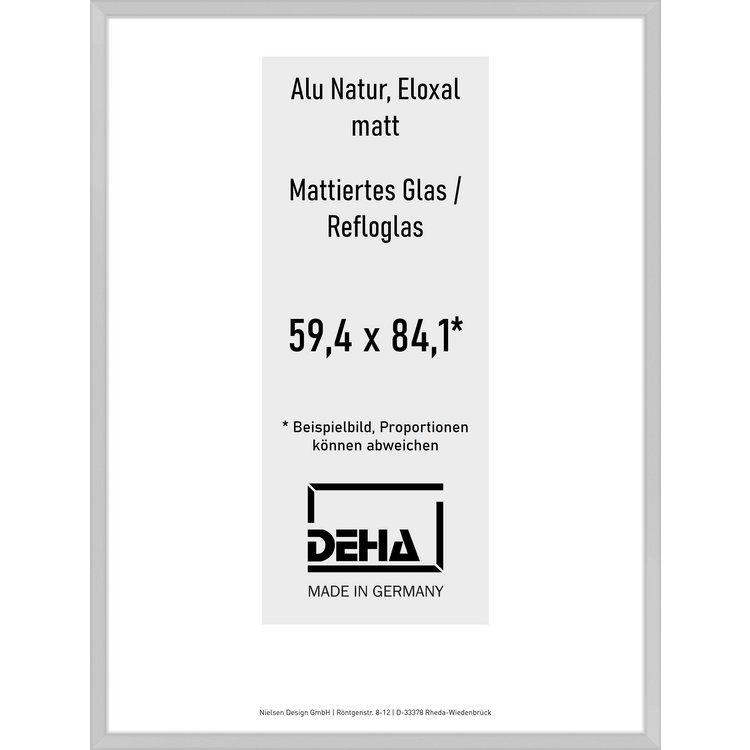 Alu-Rahmen Deha Profil V 59,4 x 84,1 Alu Natur Reflo 0005RG-004-NAMA