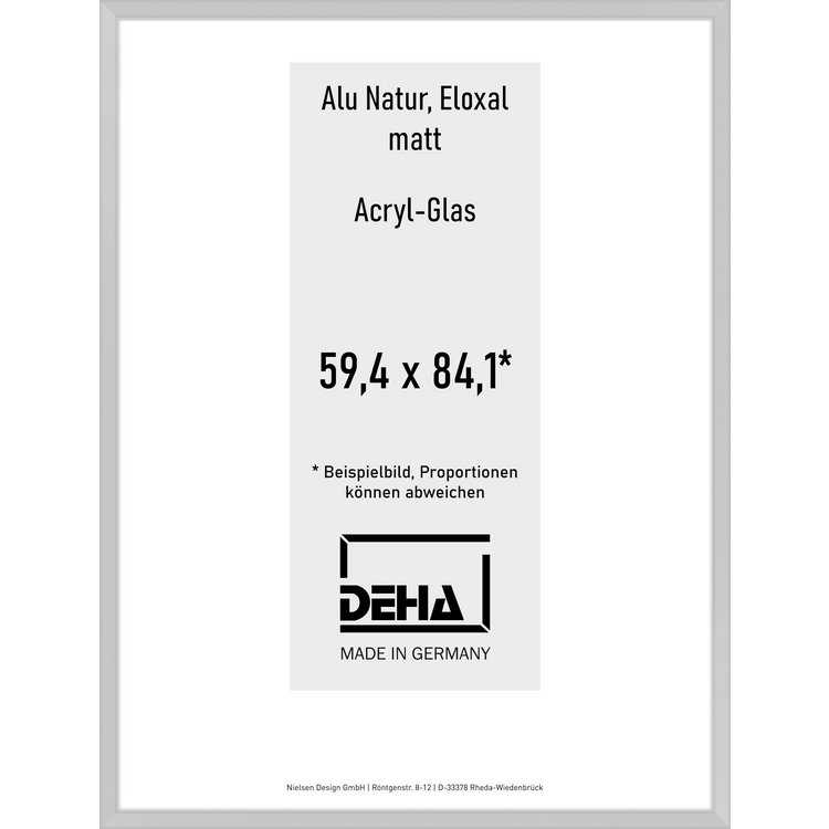 Alu-Rahmen Deha Profil V 59,4 x 84,1 Alu Natur Acryl 0005AG-004-NAMA