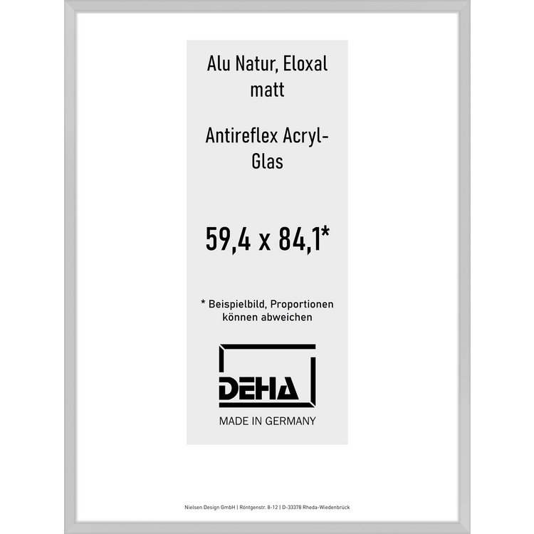 Alu-Rahmen Deha Profil V 59,4 x 84,1 Alu Natur AR-Acryl 0005EA-004-NAMA