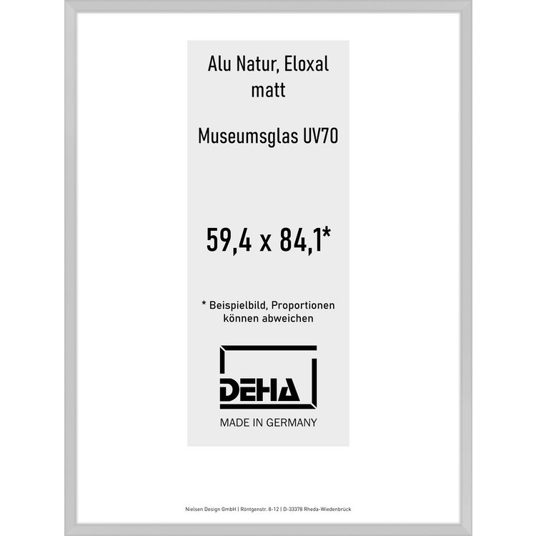 Alu-Rahmen Deha Profil V 59,4 x 84,1 Alu Natur M.UV70 0005M6-004-NAMA