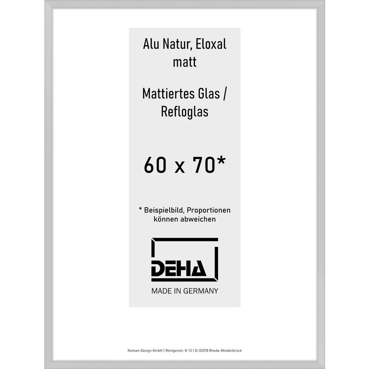 Alu-Rahmen Deha Profil V 60 x 70 Alu Natur Reflo 0005RG-025-NAMA