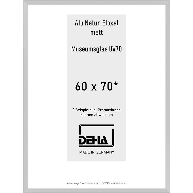 Alu-Rahmen Deha Profil V 60 x 70 Alu Natur M.UV70 0005M6-025-NAMA