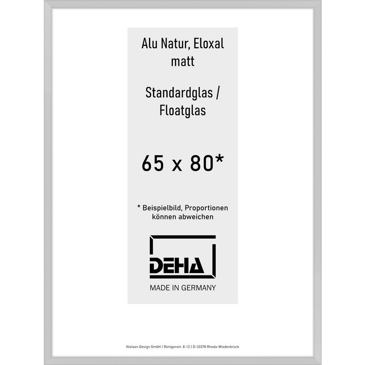 Alu-Rahmen Deha Profil V 65 x 80 Alu Natur Float 0005NG-028-NAMA